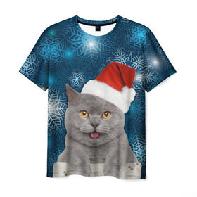 Мужская футболка 3D с принтом Праздничная пара 2 в Петрозаводске, 100% полиэфир | прямой крой, круглый вырез горловины, длина до линии бедер | кот | котики | любовь | парные | праздники | собаки