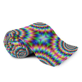 Плед 3D с принтом Grazy fractal в Петрозаводске, 100% полиэстер | закругленные углы, все края обработаны. Ткань не мнется и не растягивается | fraktal | luxury | premium | vip | премиум | фрактал | эксклюзив