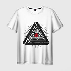 Мужская футболка 3D с принтом illuminate в Петрозаводске, 100% полиэфир | прямой крой, круглый вырез горловины, длина до линии бедер | 