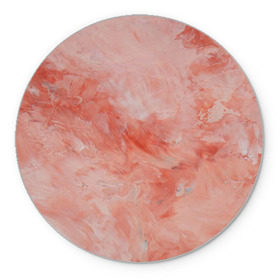 Коврик круглый с принтом Розовый мрамор - Венец в Петрозаводске, резина и полиэстер | круглая форма, изображение наносится на всю лицевую часть | каменный | камень | мрамор | мраморный | розовый мрамор