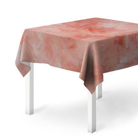 Скатерть 3D с принтом Розовый мрамор - Венец в Петрозаводске, 100% полиэстер (ткань не мнется и не растягивается) | Размер: 150*150 см | каменный | камень | мрамор | мраморный | розовый мрамор