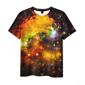 Мужская футболка 3D с принтом Восхитительный космос в Петрозаводске, 100% полиэфир | прямой крой, круглый вырез горловины, длина до линии бедер | вселенная | галактика | звёзды | космическое пространство | космос | созвездие