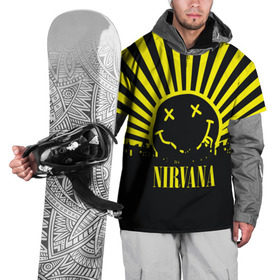 Накидка на куртку 3D с принтом Nirvana в Петрозаводске, 100% полиэстер |  | Тематика изображения на принте: cobain | kurt | кобейн | курт | нирвана
