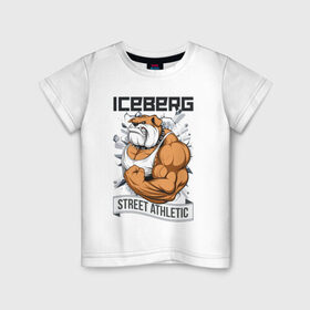 Детская футболка хлопок с принтом Dog 2 | Iceberg в Петрозаводске, 100% хлопок | круглый вырез горловины, полуприлегающий силуэт, длина до линии бедер | animals | iceberg | icebergstyle | youtube