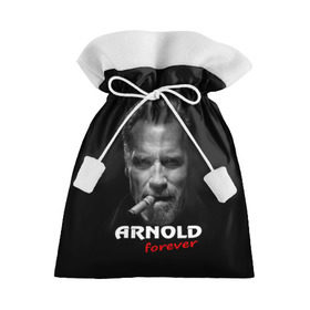Подарочный 3D мешок с принтом Arnold forever в Петрозаводске, 100% полиэстер | Размер: 29*39 см | Тематика изображения на принте: актёр | арнольд шварценеггер | боевик | звезда | киногерой | супергерой | терминатор