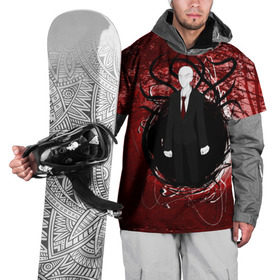 Накидка на куртку 3D с принтом Slender в Петрозаводске, 100% полиэстер |  | Тематика изображения на принте: slender | slenderman | слендер