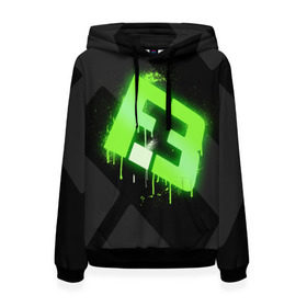 Женская толстовка 3D с принтом cs:go - Flipsid3 (Black collection) в Петрозаводске, 100% полиэстер  | двухслойный капюшон со шнурком для регулировки, мягкие манжеты на рукавах и по низу толстовки, спереди карман-кенгуру с мягким внутренним слоем. | Тематика изображения на принте: cs | csgo | flipsid3 | го | кс