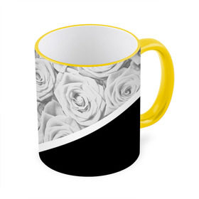 Кружка 3D с принтом Розы в Петрозаводске, керамика | ёмкость 330 мл | Тематика изображения на принте: fashion | роза | цветы