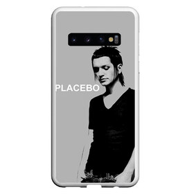 Чехол для Samsung Galaxy S10 с принтом Placebo в Петрозаводске, Силикон | Область печати: задняя сторона чехла, без боковых панелей | Тематика изображения на принте: lacebo |  брайан молко | альтернатива. | пласибо | плацебо | плэйсебо | плэсибо | рок