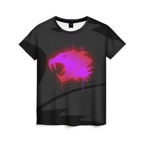 Женская футболка 3D с принтом cs:go - iBUYPOWER (Black collection) в Петрозаводске, 100% полиэфир ( синтетическое хлопкоподобное полотно) | прямой крой, круглый вырез горловины, длина до линии бедер | 2014 | cs | csgo | ibuypower | katowice | го | кс