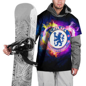 Накидка на куртку 3D с принтом Chelsea в Петрозаводске, 100% полиэстер |  | chelsea | football. | английская премьер лига | апл | футбол | челси