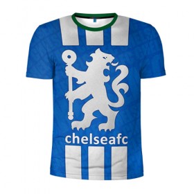 Мужская футболка 3D спортивная с принтом Chelsea в Петрозаводске, 100% полиэстер с улучшенными характеристиками | приталенный силуэт, круглая горловина, широкие плечи, сужается к линии бедра | chelsea | football. | английская премьер лига | апл | футбол | челси