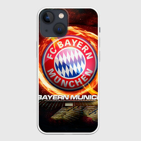 Чехол для iPhone 13 mini с принтом Bayern в Петрозаводске,  |  | bayern | football | бавария | бундеслига | немецкий чемпионат | футбол