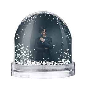 Снежный шар с принтом Шерлок 2017 в Петрозаводске, Пластик | Изображение внутри шара печатается на глянцевой фотобумаге с двух сторон | holmes | sherlock | бенедикт | камбербатч | холмс | шерлок