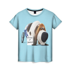 Женская футболка 3D с принтом Веселые животные в Петрозаводске, 100% полиэфир ( синтетическое хлопкоподобное полотно) | прямой крой, круглый вырез горловины, длина до линии бедер | веселые животные | домашние животные | котики | кролики | мультики | прикол | прикольные надписи | собаки