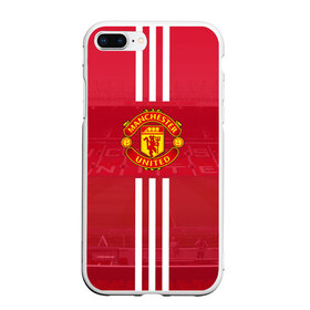 Чехол для iPhone 7Plus/8 Plus матовый с принтом Manchester United в Петрозаводске, Силикон | Область печати: задняя сторона чехла, без боковых панелей | manchester | old | trafford | united | манчестер | юнайтед