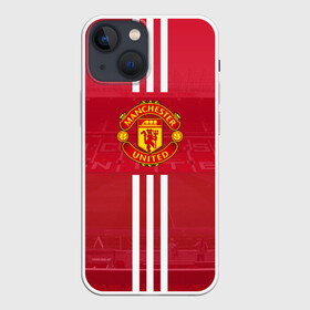 Чехол для iPhone 13 mini с принтом Manchester United в Петрозаводске,  |  | manchester | old | trafford | united | манчестер | юнайтед