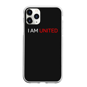 Чехол для iPhone 11 Pro Max матовый с принтом Manchester United team в Петрозаводске, Силикон |  | Тематика изображения на принте: manchester united