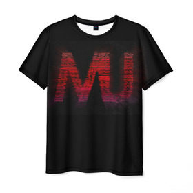 Мужская футболка 3D с принтом Manchester United team в Петрозаводске, 100% полиэфир | прямой крой, круглый вырез горловины, длина до линии бедер | Тематика изображения на принте: manchester united