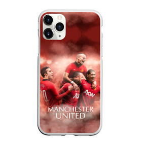 Чехол для iPhone 11 Pro Max матовый с принтом Manchester United в Петрозаводске, Силикон |  | manchester united