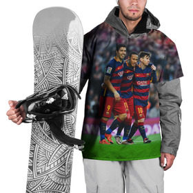 Накидка на куртку 3D с принтом Barcelona5 в Петрозаводске, 100% полиэстер |  | barcelona | football | барса | барселона | примера | футбол | чемпионат испании