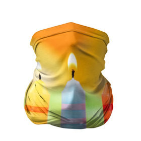 Бандана-труба 3D с принтом Цвета радости в Петрозаводске, 100% полиэстер, ткань с особыми свойствами — Activecool | плотность 150‒180 г/м2; хорошо тянется, но сохраняет форму | арт | новинки | огонь | подарок | радуга | яркие