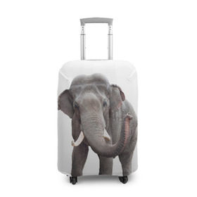 Чехол для чемодана 3D с принтом Слон VPPDGryphon в Петрозаводске, 86% полиэфир, 14% спандекс | двустороннее нанесение принта, прорези для ручек и колес | luxury | premium | vip | vppdgryphon | премиум | слон | эксклюзив