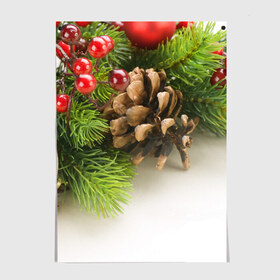 Постер с принтом Дуx рождества в Петрозаводске, 100% бумага
 | бумага, плотность 150 мг. Матовая, но за счет высокого коэффициента гладкости имеет небольшой блеск и дает на свету блики, но в отличии от глянцевой бумаги не покрыта лаком | 2017 | год | зима | новинки | новый | петух | популярное | праздник | символ | снег