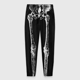 Мужские брюки 3D с принтом Halloween скелет в Петрозаводске, 100% полиэстер | манжеты по низу, эластичный пояс регулируется шнурком, по бокам два кармана без застежек, внутренняя часть кармана из мелкой сетки | скелет