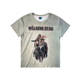Детская футболка 3D с принтом Walking Dead в Петрозаводске, 100% гипоаллергенный полиэфир | прямой крой, круглый вырез горловины, длина до линии бедер, чуть спущенное плечо, ткань немного тянется | walking dead | zombie | зомби | ходячие мертвецы