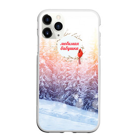 Чехол для iPhone 11 Pro матовый с принтом Лучшей бабушке в Петрозаводске, Силикон |  | бабуля | бабушка | зима | любимая | семья