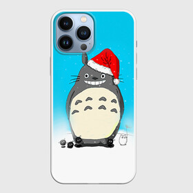 Чехол для iPhone 13 Pro Max с принтом Тоторо под снегом в Петрозаводске,  |  | totoro | аниме | новогодние аниме | новый год | рождественские аниме | тоторо