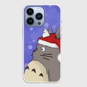 Чехол для iPhone 13 Pro с принтом Тоторо и снег в Петрозаводске,  |  | totoro | аниме | новогодние аниме | новый год | рождественские аниме | тоторо