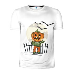 Мужская футболка 3D спортивная с принтом Halloween в Петрозаводске, 100% полиэстер с улучшенными характеристиками | приталенный силуэт, круглая горловина, широкие плечи, сужается к линии бедра | halloween | вампир | ведьма | кошка | луна | магия | новинки | ночь | тыква | хэллоуин