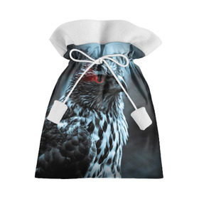 Подарочный 3D мешок с принтом Ночной орёл в Петрозаводске, 100% полиэстер | Размер: 29*39 см | глаз | крылья | орёл | пернатые | перья | природа | птица