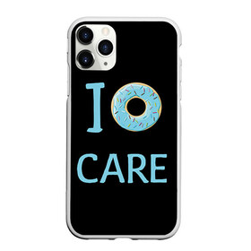 Чехол для iPhone 11 Pro матовый с принтом Donut care в Петрозаводске, Силикон |  | Тематика изображения на принте: simpsons