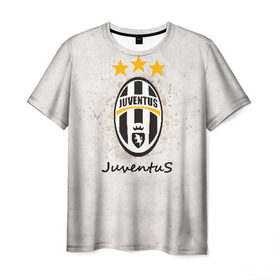 Мужская футболка 3D с принтом Juventus3 в Петрозаводске, 100% полиэфир | прямой крой, круглый вырез горловины, длина до линии бедер | football | juve | juventus | seria a | бьянконери | серия а | футбол | чемпионат италии | юве | ювентус