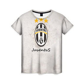 Женская футболка 3D с принтом Juventus3 в Петрозаводске, 100% полиэфир ( синтетическое хлопкоподобное полотно) | прямой крой, круглый вырез горловины, длина до линии бедер | football | juve | juventus | seria a | бьянконери | серия а | футбол | чемпионат италии | юве | ювентус