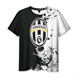Мужская футболка 3D с принтом Juventus4 в Петрозаводске, 100% полиэфир | прямой крой, круглый вырез горловины, длина до линии бедер | football | juve | juventus | seria a | бьянконери | серия а | футбол | чемпионат италии | юве | ювентус