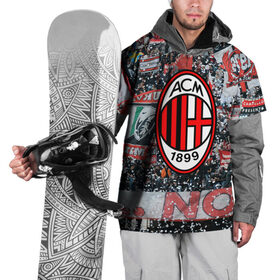 Накидка на куртку 3D с принтом Milan1 в Петрозаводске, 100% полиэстер |  | football | milan | seria a | милан | россонери | серия а | футбол | чемпионат италии