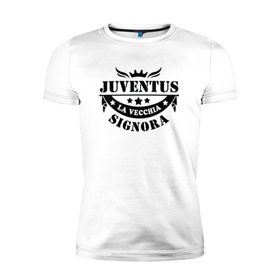 Мужская футболка премиум с принтом juventus в Петрозаводске, 92% хлопок, 8% лайкра | приталенный силуэт, круглый вырез ворота, длина до линии бедра, короткий рукав | juventus | ювентус