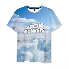 Мужская футболка 3D с принтом Arctic Monkeys в Петрозаводске, 100% полиэфир | прямой крой, круглый вырез горловины, длина до линии бедер | 