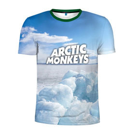 Мужская футболка 3D спортивная с принтом Arctic Monkeys в Петрозаводске, 100% полиэстер с улучшенными характеристиками | приталенный силуэт, круглая горловина, широкие плечи, сужается к линии бедра | 