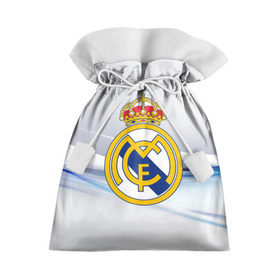 Подарочный 3D мешок с принтом Реал Мадрид в Петрозаводске, 100% полиэстер | Размер: 29*39 см | Тематика изображения на принте: real madrid | испания | португалия