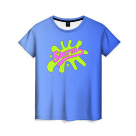 Женская футболка 3D с принтом Slurm в Петрозаводске, 100% полиэфир ( синтетическое хлопкоподобное полотно) | прямой крой, круглый вырез горловины, длина до линии бедер | futurama | футурама