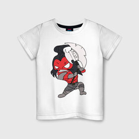 Детская футболка хлопок с принтом Фан Акс Минимализм в Петрозаводске, 100% хлопок | круглый вырез горловины, полуприлегающий силуэт, длина до линии бедер | 