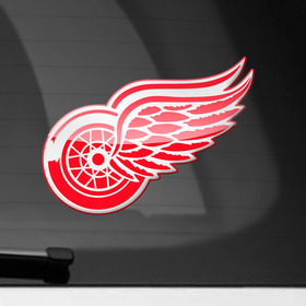 Наклейка на автомобиль с принтом NHL: Detroit RED WINGS в Петрозаводске, ПВХ |  | nhl