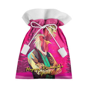 Подарочный 3D мешок с принтом Happy Richard`s year! в Петрозаводске, 100% полиэстер | Размер: 29*39 см | Тематика изображения на принте: hotline miami