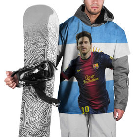 Накидка на куртку 3D с принтом Messi from Argentina в Петрозаводске, 100% полиэстер |  | аргентина | барселона | месси | футбол