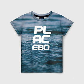Детская футболка 3D с принтом Placebo в Петрозаводске, 100% гипоаллергенный полиэфир | прямой крой, круглый вырез горловины, длина до линии бедер, чуть спущенное плечо, ткань немного тянется | Тематика изображения на принте: rok | панк | плацебо | рок